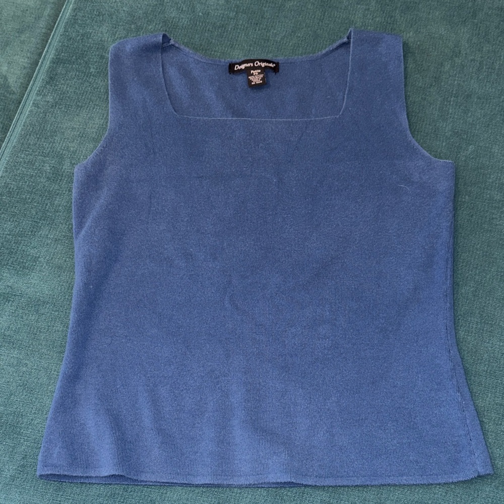 Designers Originals Elegant Blue Tank Top